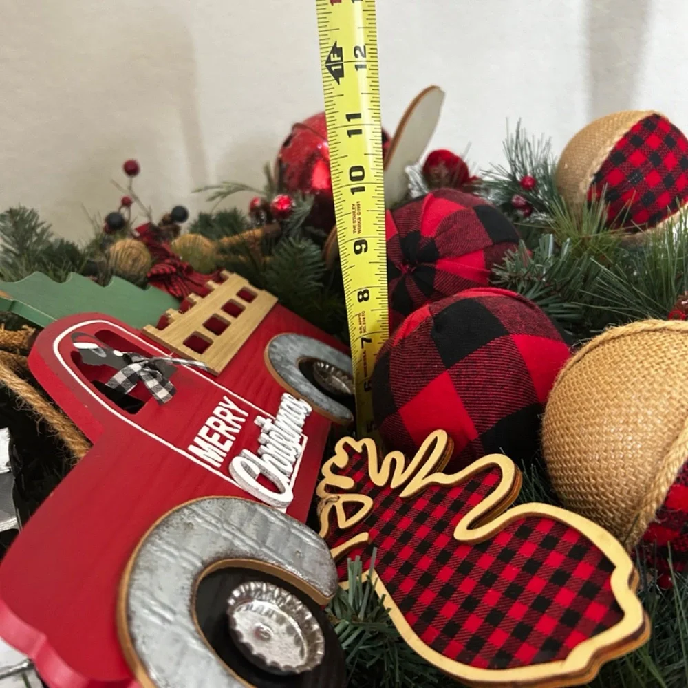 Decorated Christmas Wreath.